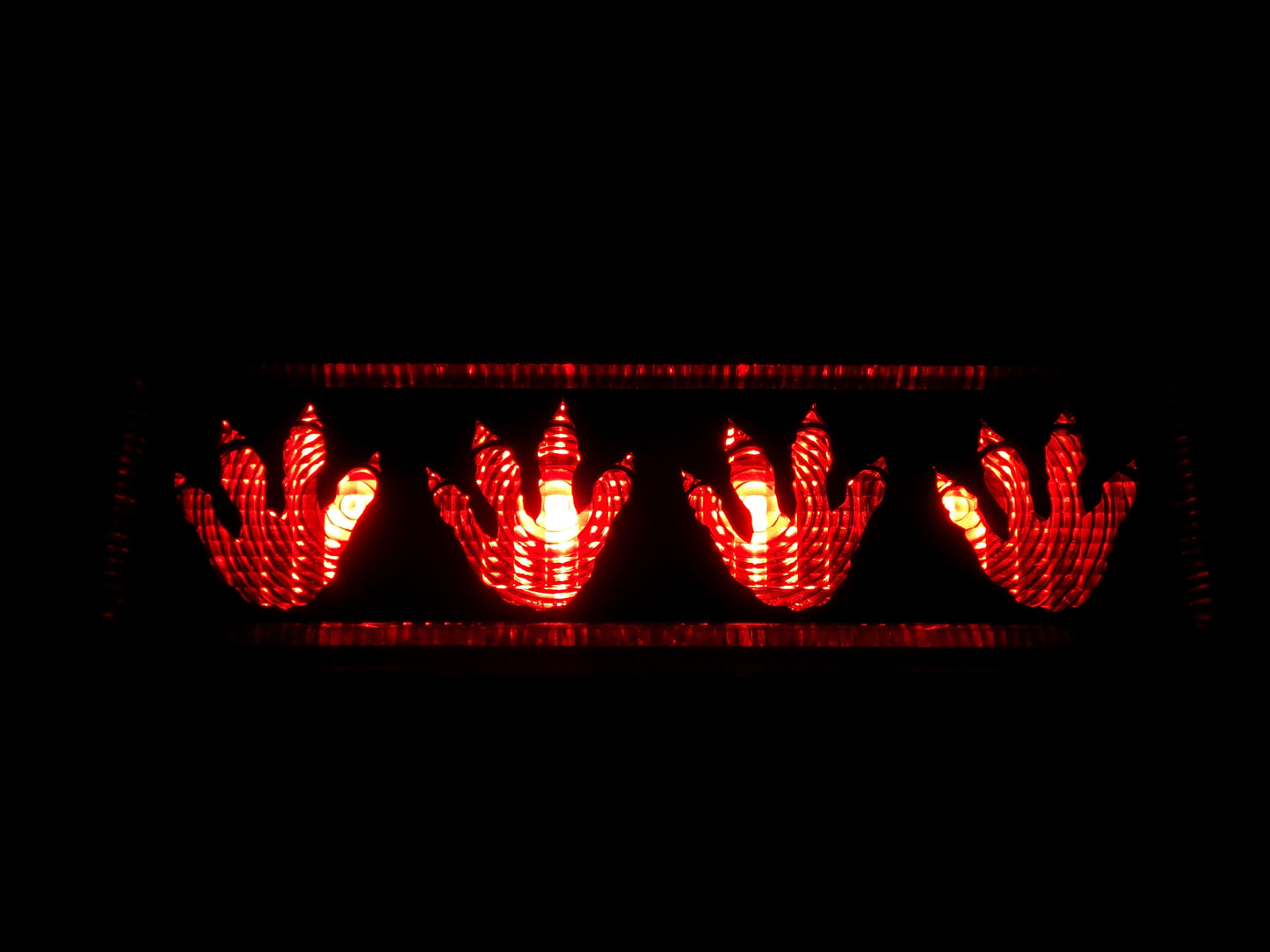 Dinosaur tracks 3rd brake stop light cover for your JK jeep