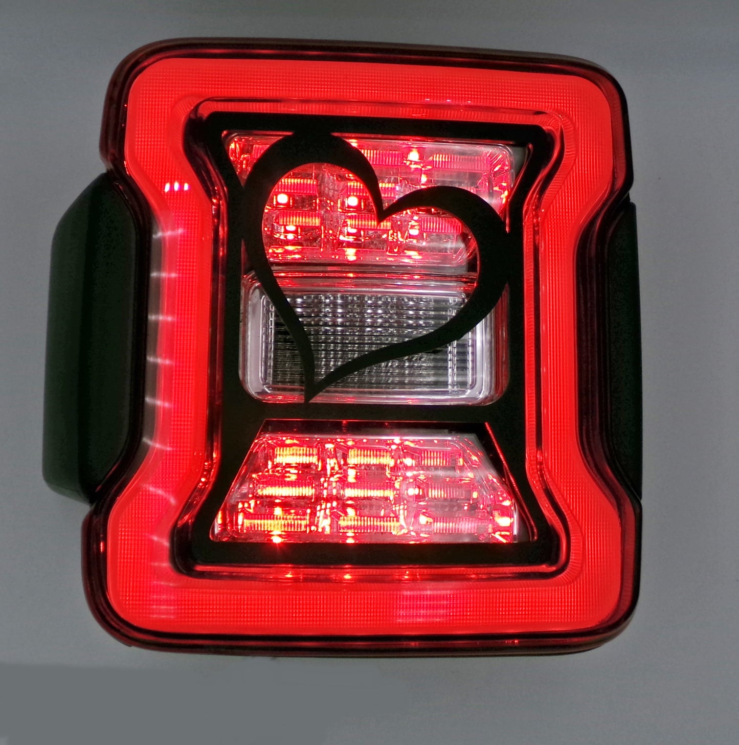 Heart brake light covers for your wrangler JL