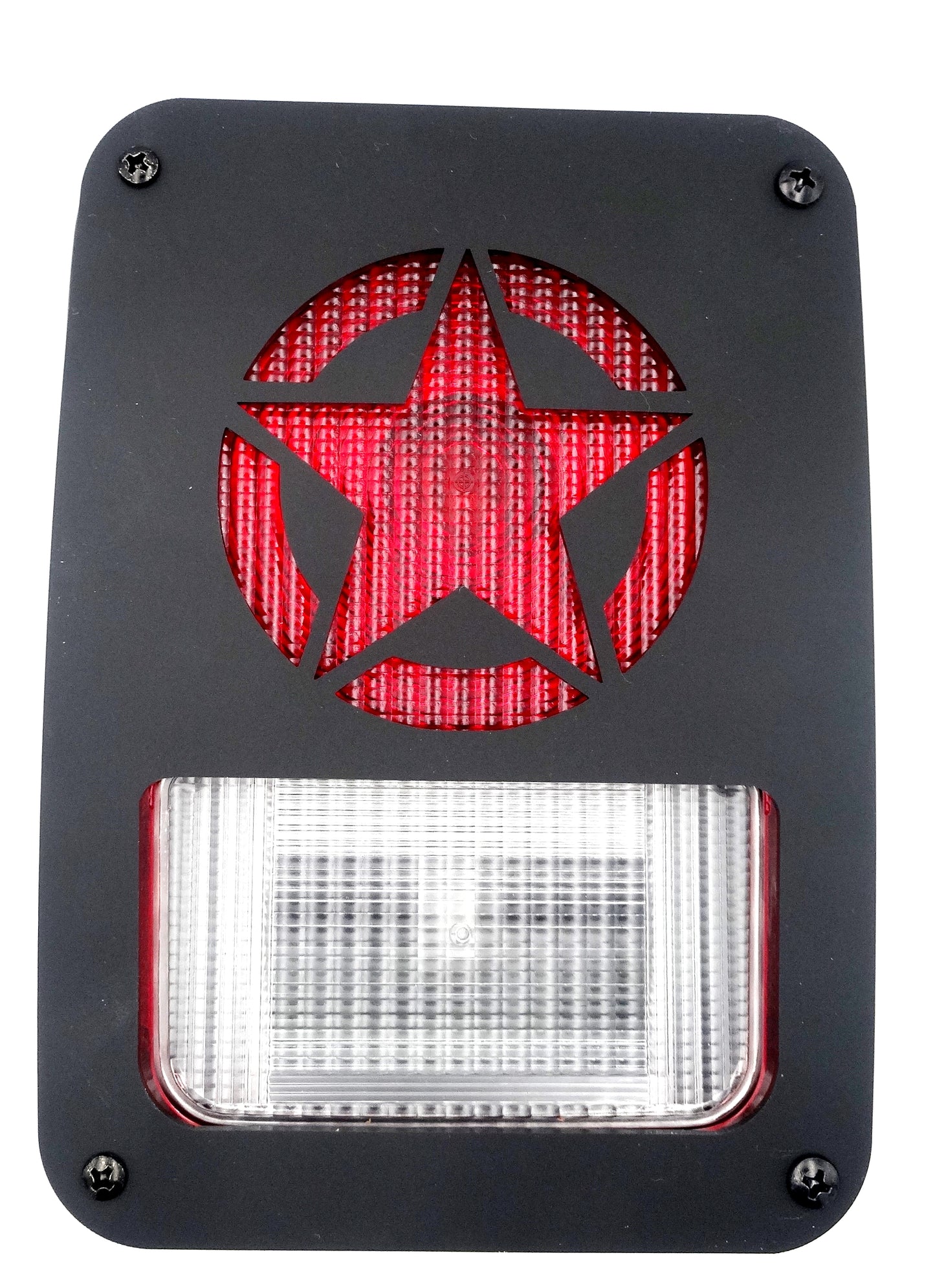 Army star brake light covers