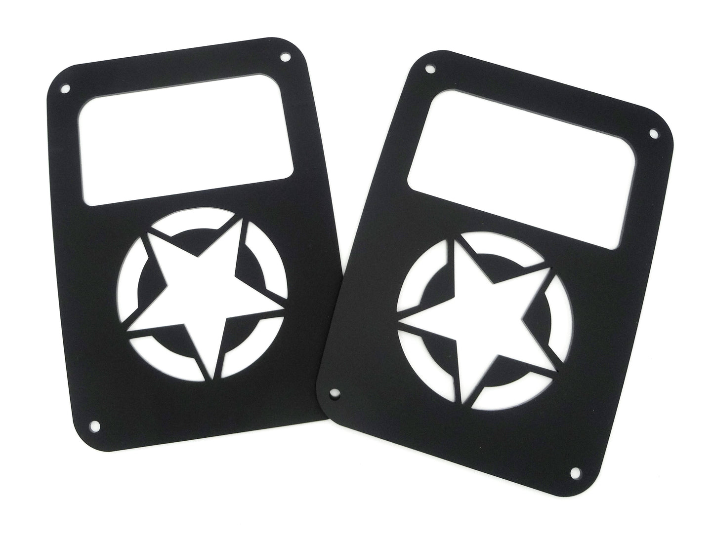Army star brake light covers