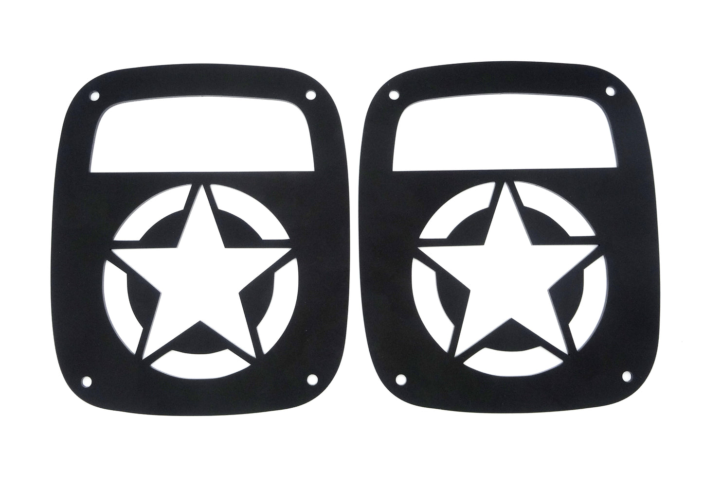 Army star design brake light covers