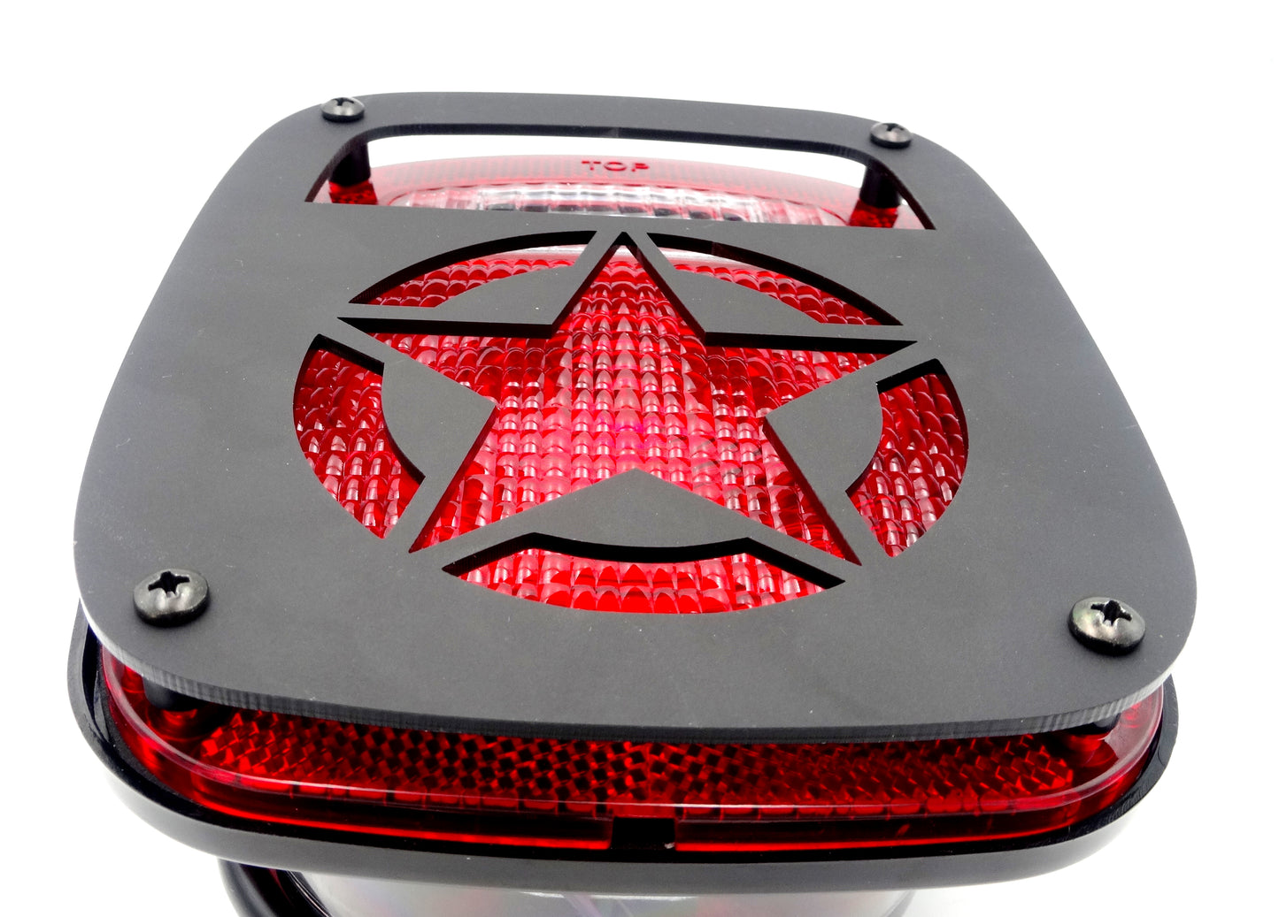 Army star design brake light covers