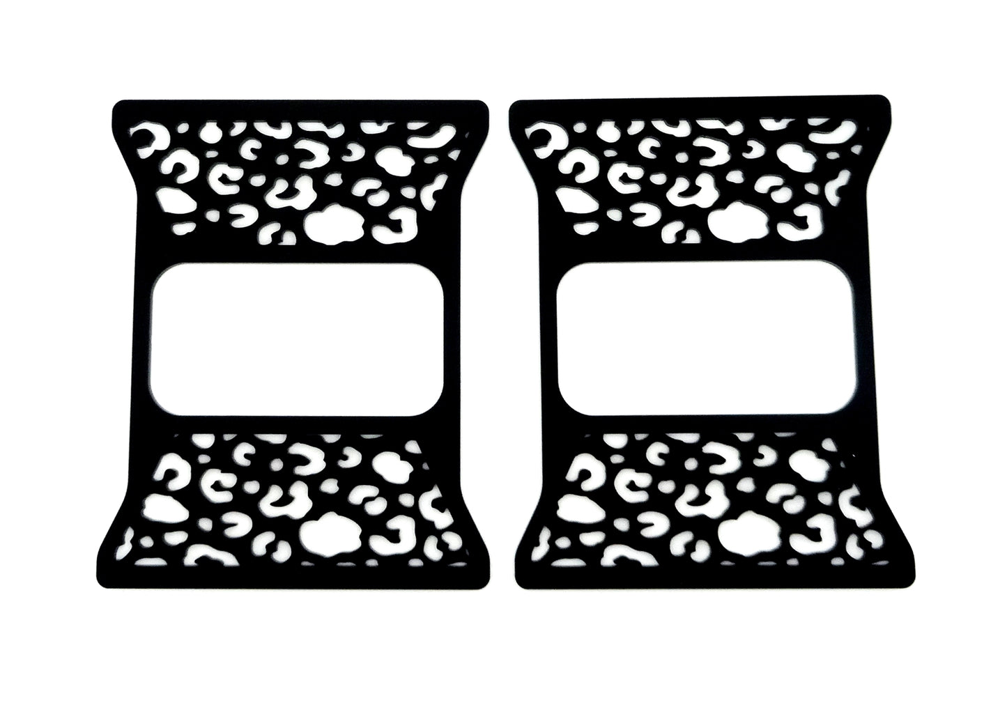 Leopard print brake light covers