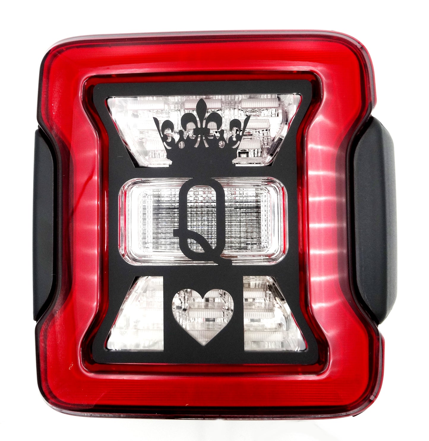 Queen of hearts brake light covers