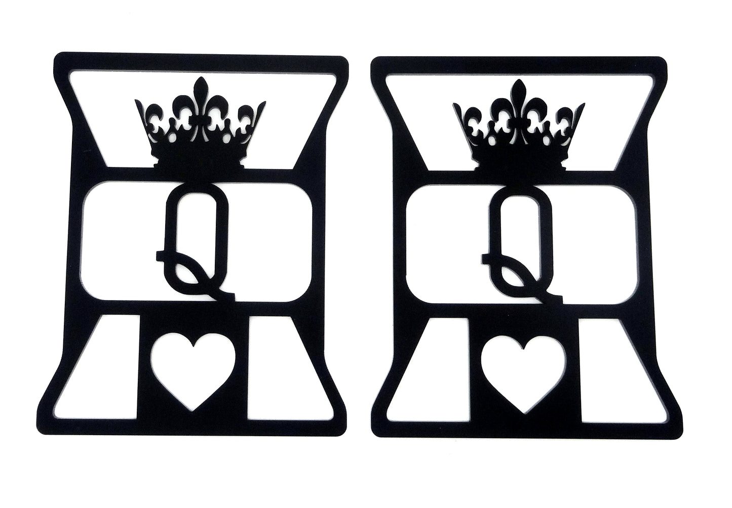 Queen of hearts brake light covers
