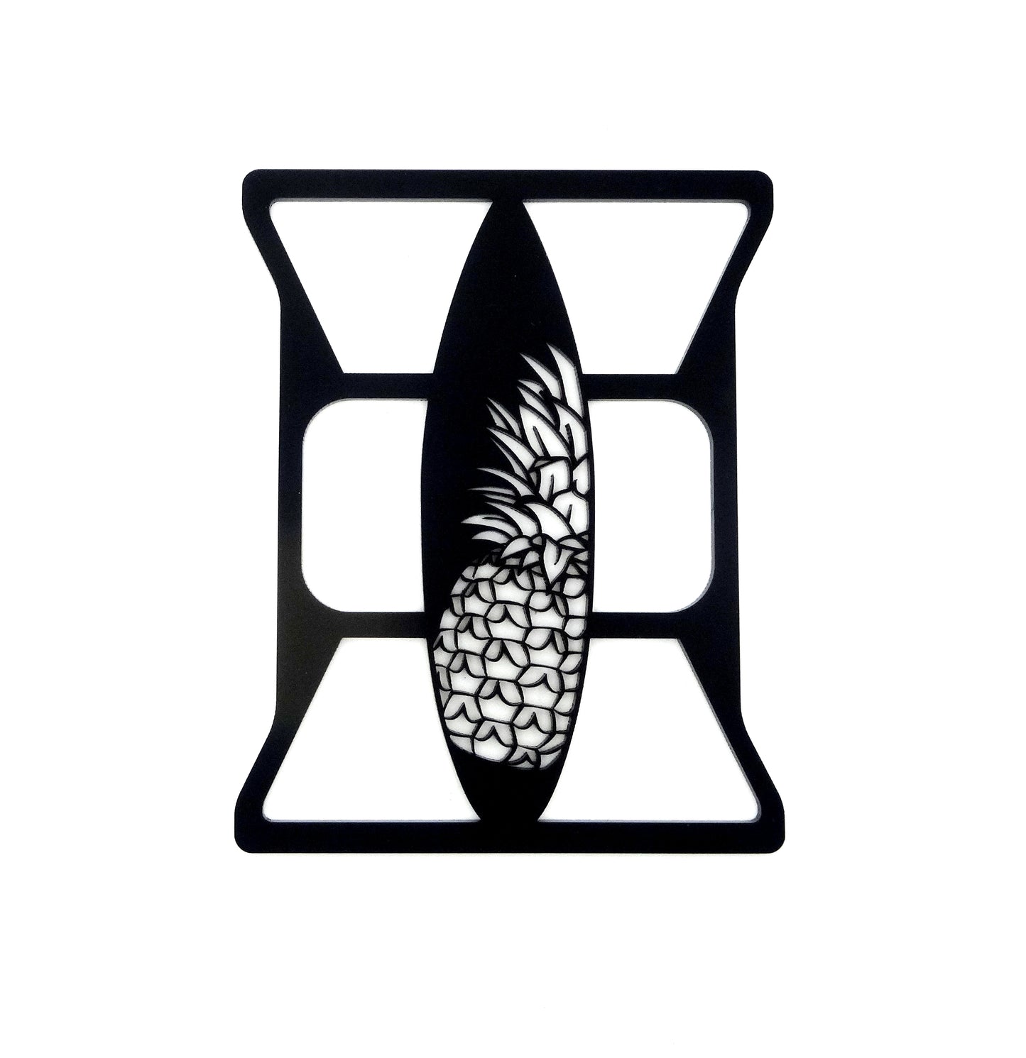 Surfboard with pinapple design brake light covers