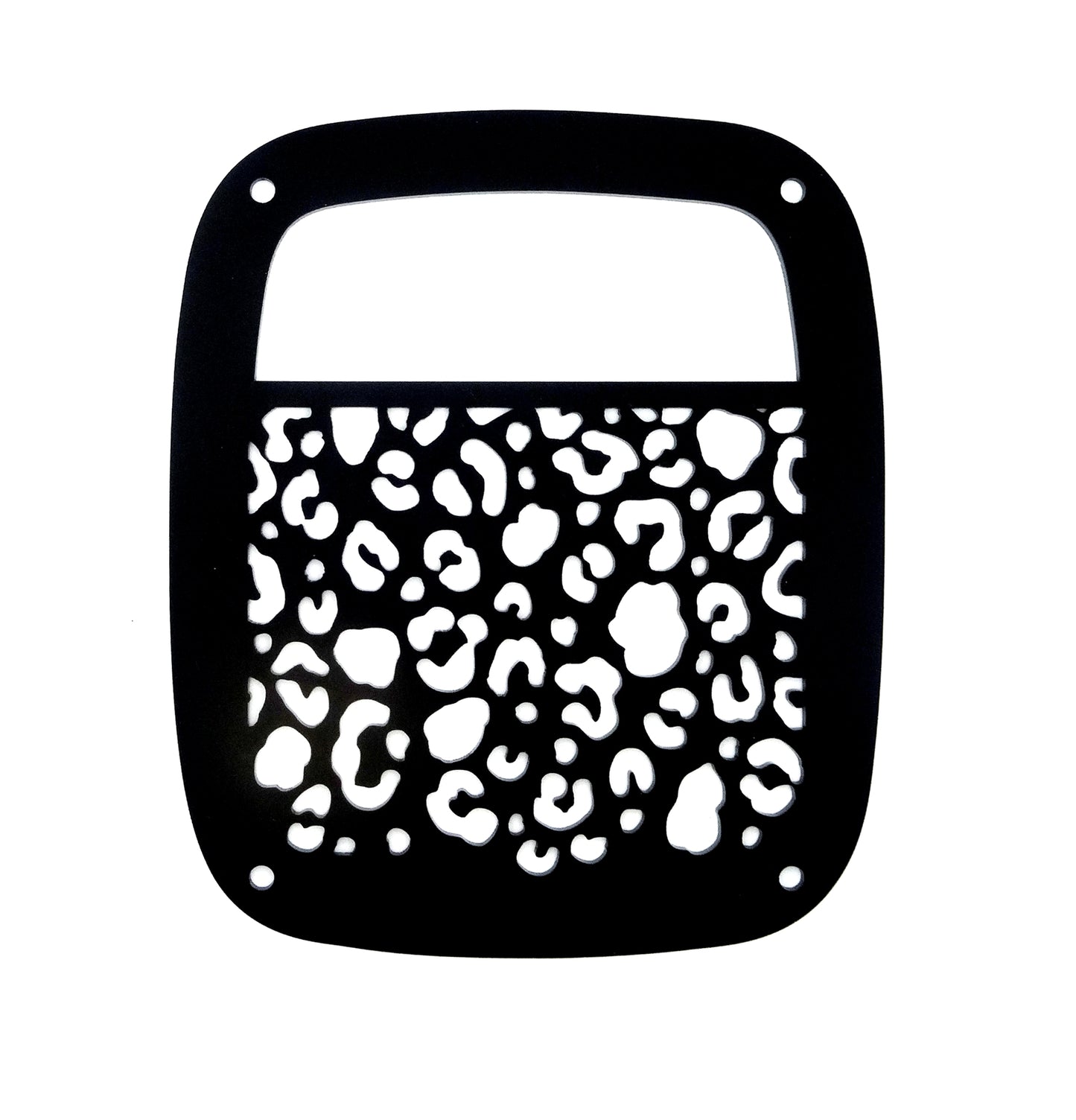 Leopard print brake light covers for your TJ jeep