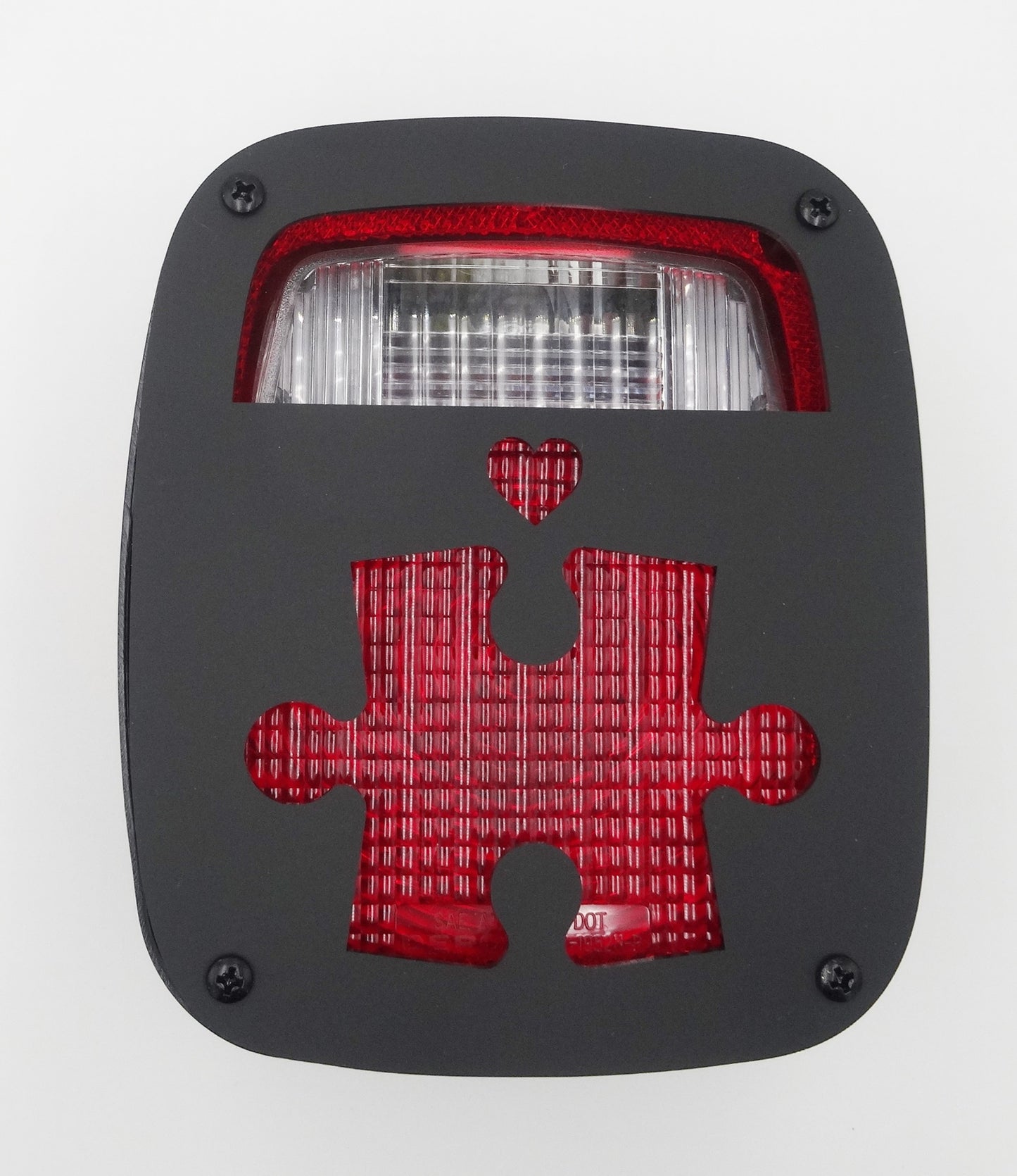 Autsim puzzle piec brake light covers for your TJ jeep