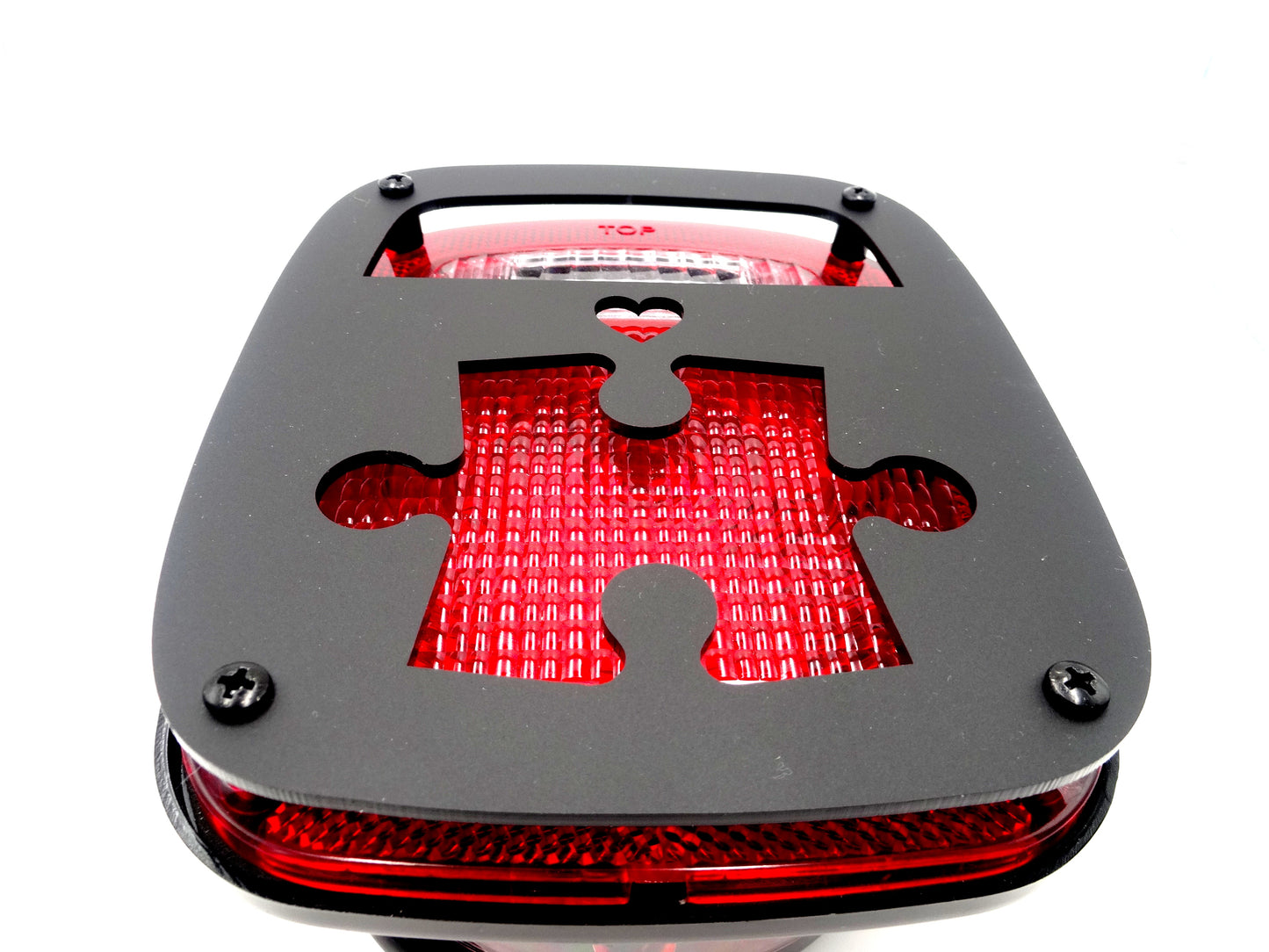 Autsim puzzle piec brake light covers for your TJ jeep