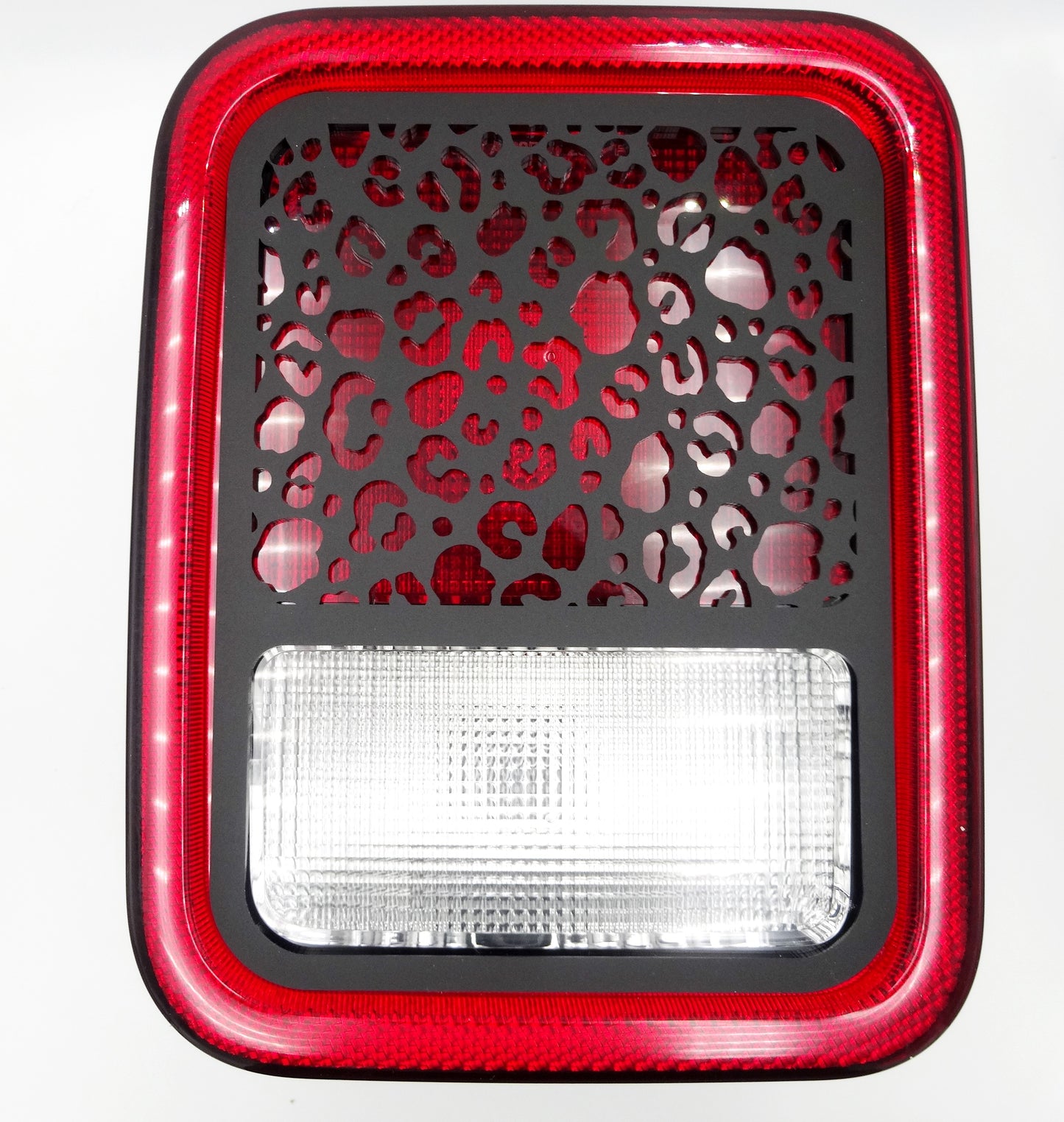 Leopard print brake light covers for your jeep galdiator/ halogen light style