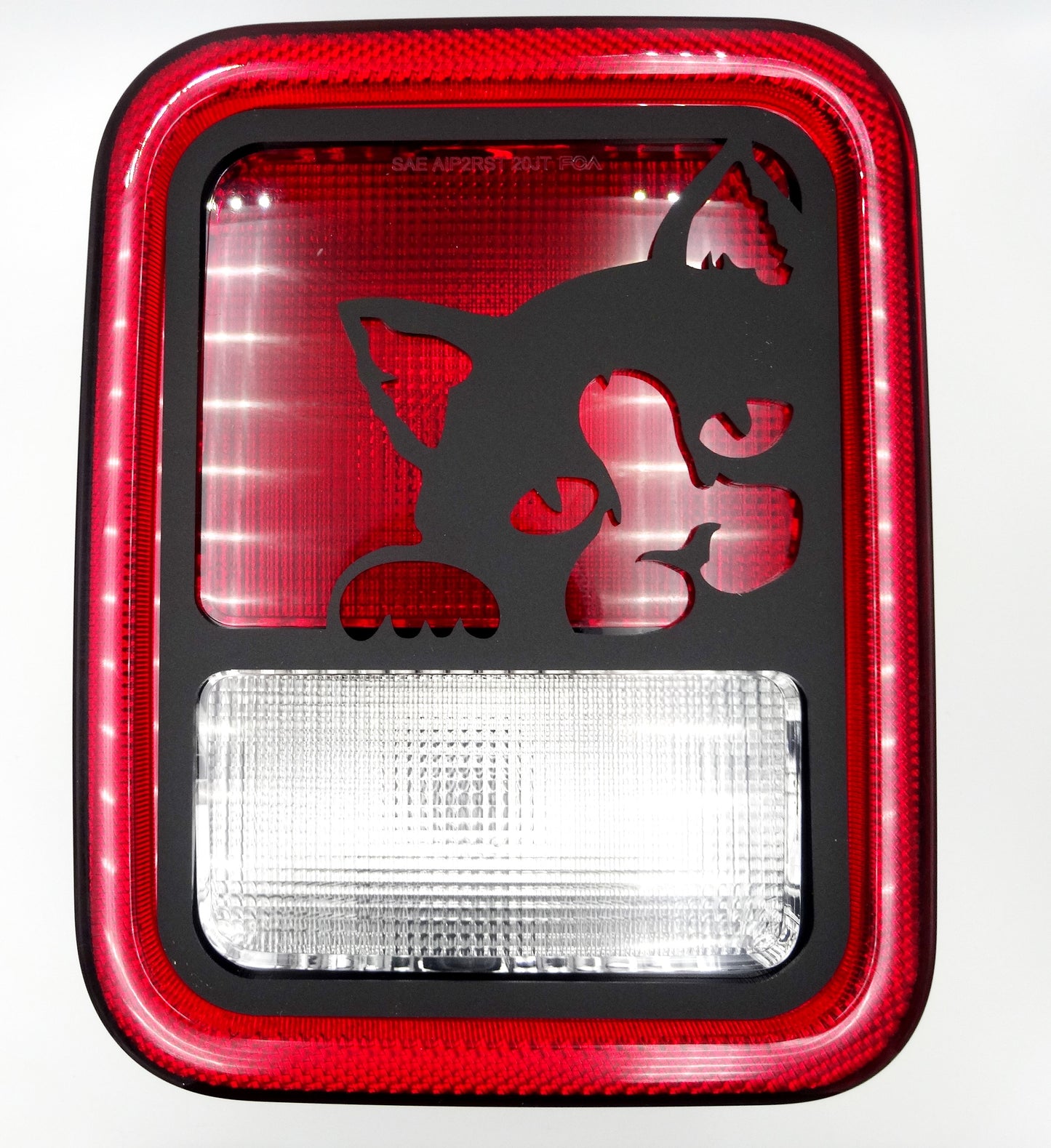 Cat brake light cover for your jeep gladiator with halogen lights