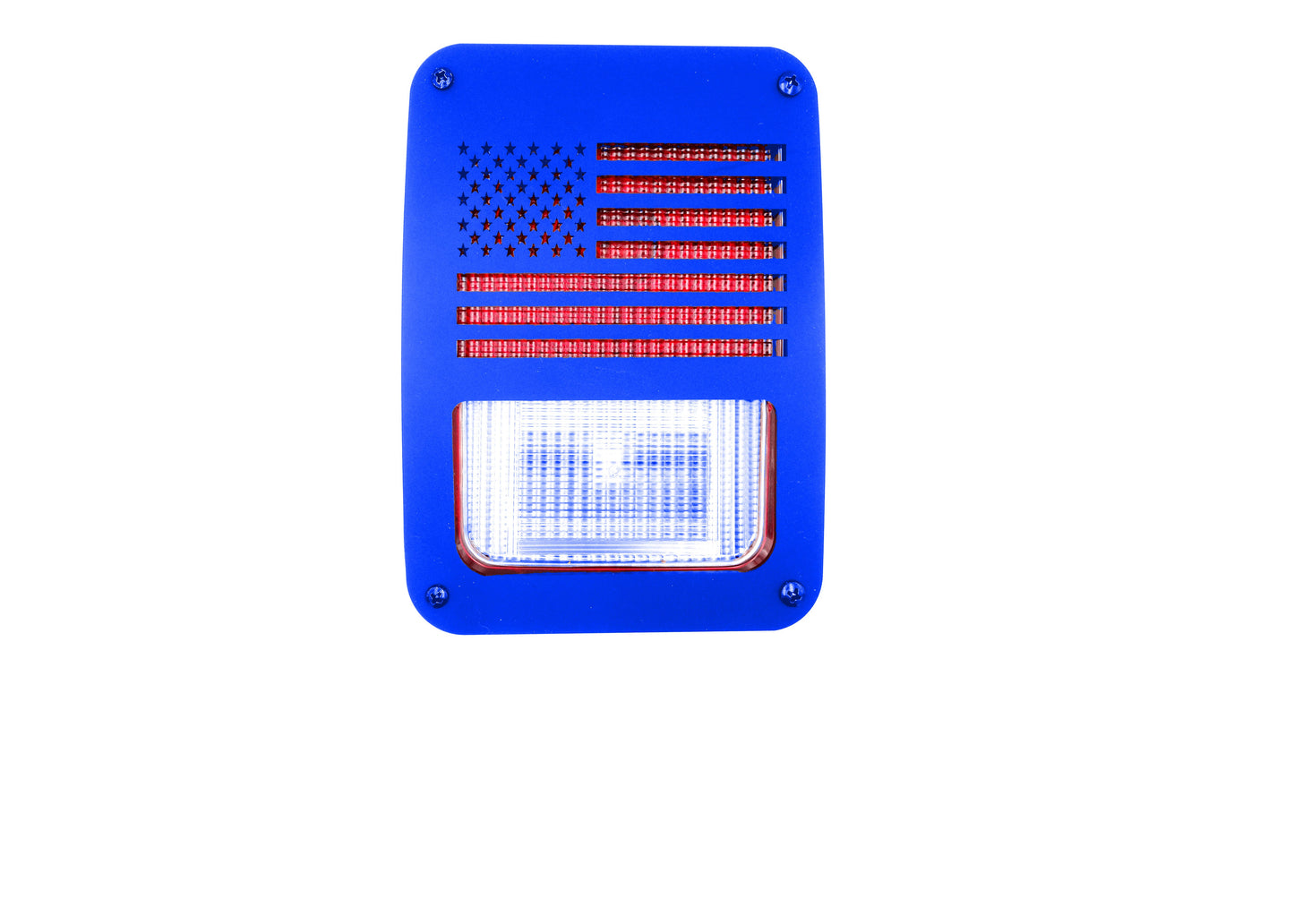 American flag brake light covers