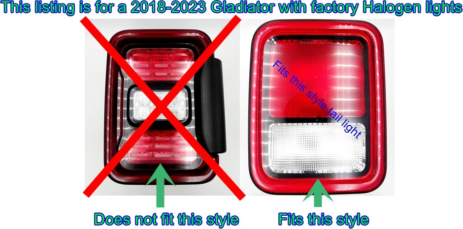 Autism puzzel piece brake light covers for your jeep gladiator / halogen light style