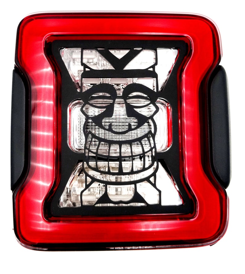 Tiki light covers / fits 2018-21 jeep Wrangler JL with LED lights