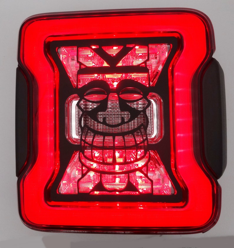 Tiki light covers / fits 2018-21 jeep Wrangler JL with LED lights