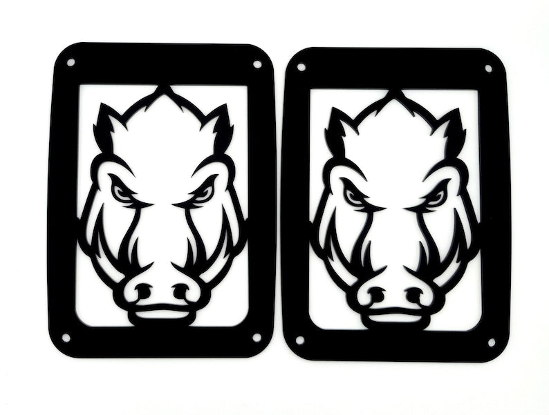 Razorbacks tail light covers / fits 07-18 Jeep Wrangler / JK