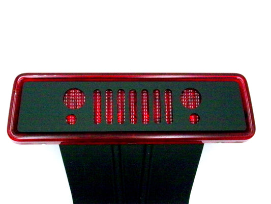 Front grill design 3rd stop light cover / fits 07-2017 JK jeeps