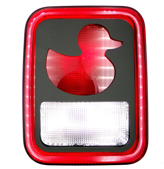 Duck tail light covers for your jeep galdiator with halogen style lights
