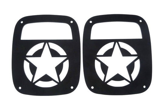 Army star design brake light covers