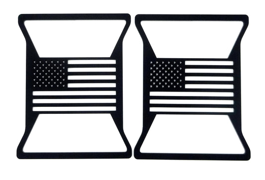 USA flag brake light covers