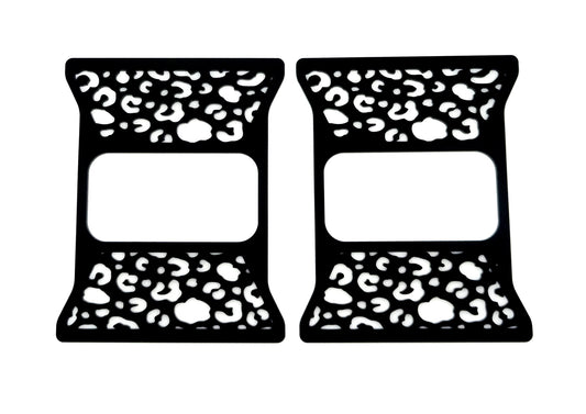 Leopard print brake light covers