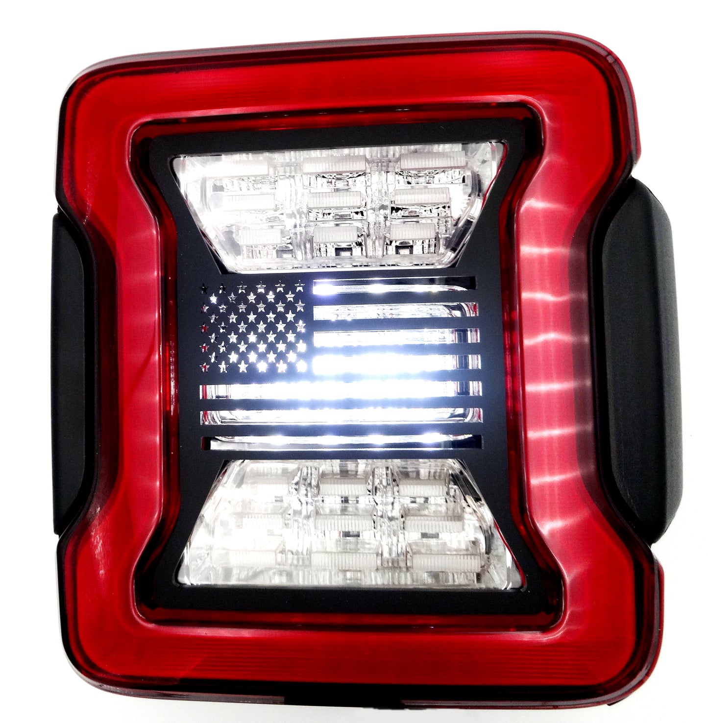 USA flag brake light covers