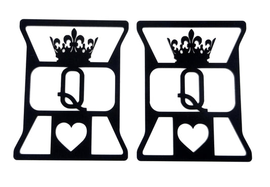Queen of hearts brake light covers