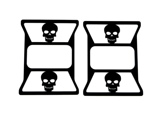 Skull brake light covers