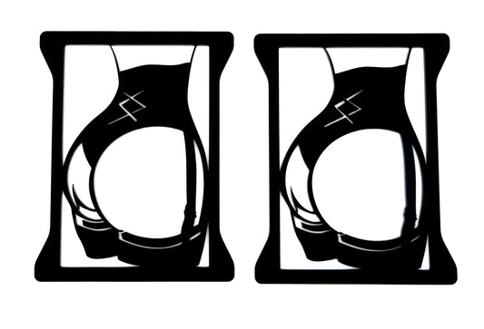 Woman's sexy butt brake light covers