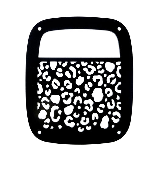 Leopard print brake light covers for your TJ jeep