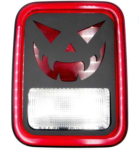 Scary pumpkin brake light covers for your jeep gladiator / halogen light style