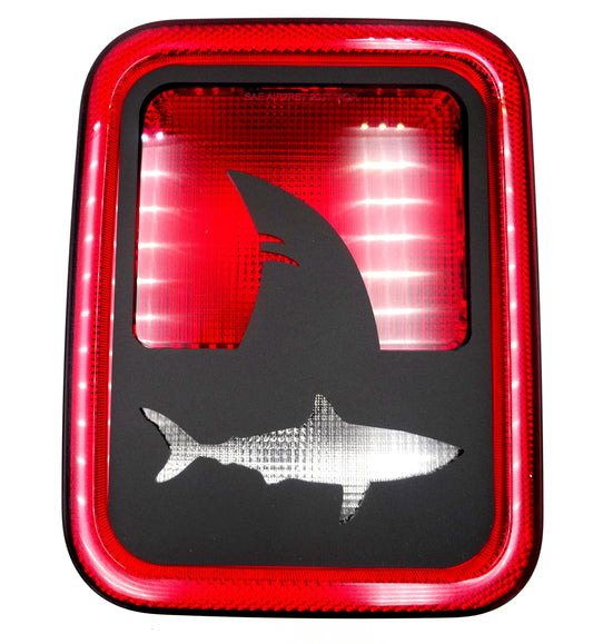 Shark brake light covers for your jeep gladiator / halogen light style