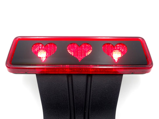 Hearts 3rd stop light cover / fits 07-2017 JK jeeps