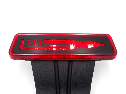 Bullet design 3rd stop light cover / fits 07-2017 Jeep JK