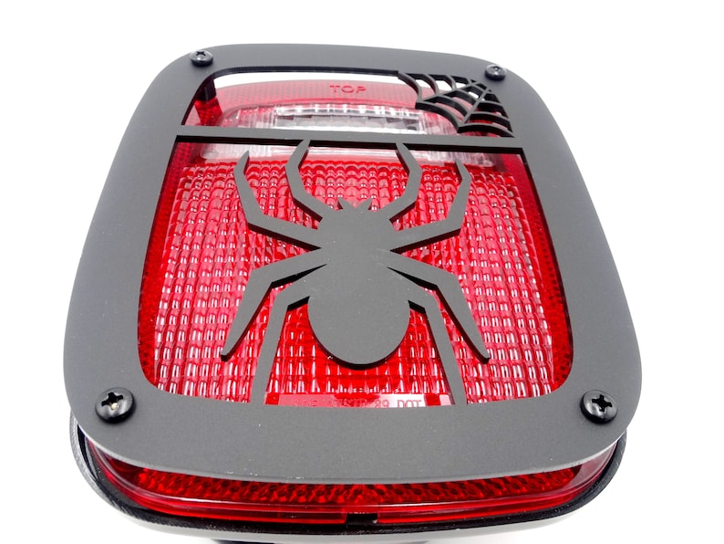 Spider tail light covers / fits 07-18 Jeep Wrangler / JK